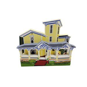 vintage shelias collectables halstead home wooden handcrafted house